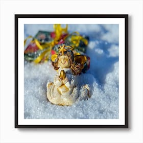 Angel In The Snow Art Print