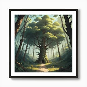 Tree In The Forest Art Print