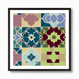 Modern Islamic Tile Art Print