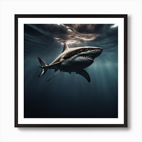 Great White Shark Art Print