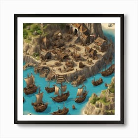 Viking Village Art Print