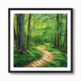 Path Through The Woods Art Print