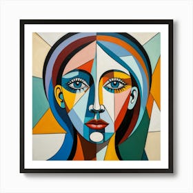 Abstract Portrait Of A Woman Art Print