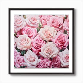 Pink Roses Art Print