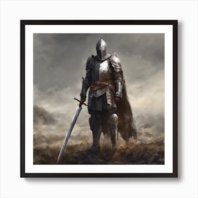 Knight In Armor 2 Art Print