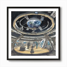 Space Station Interior 3 Art Print