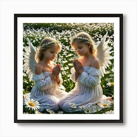 Angels In The Field Art Print