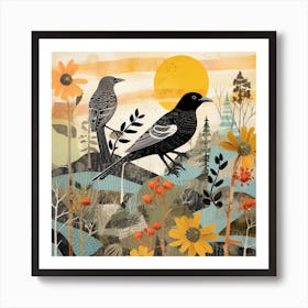 Bird In Nature Cowbird 3 Affiche