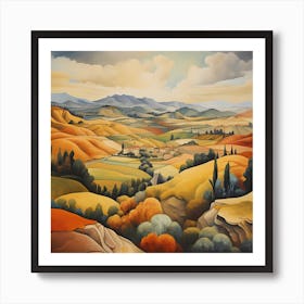 Siena Serenity: Abstract Bliss Art Print