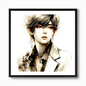 Creative Male Portrait 89 Art Print