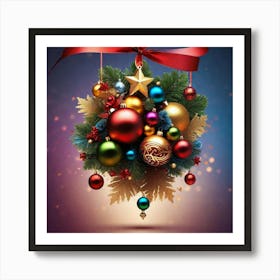 Christmas Ornaments 176 Art Print