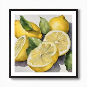 Lemons 1 Art Print