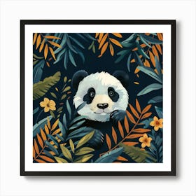 Panda Bear In The Jungle 7 Art Print