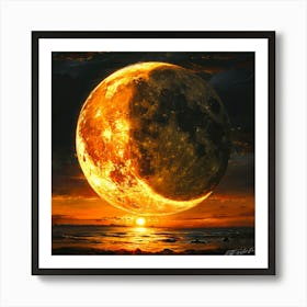 Eclipse Solaire - Lunar Sunset Affiche