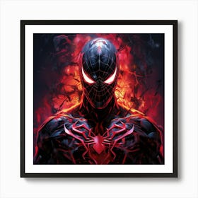 Spiderman Mechanical Ferocity Art Print