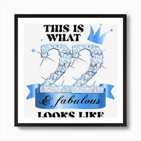 22 & Fabulous I Blue White Party Group Candid Photo Outfit 1 Art Print