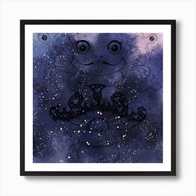 Galaxy Frog Art Print Art Print