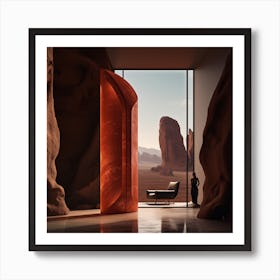 Door In The Desert Art Print