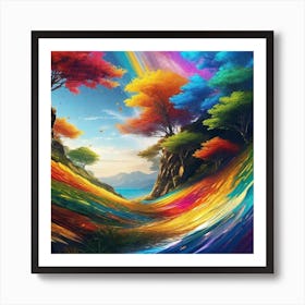 Rainbows In The Sky 2 Art Print