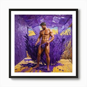 'Lavender Man ' Art Print
