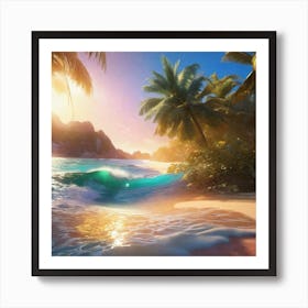 Beach Scene 5 Art Print