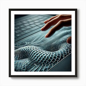 Sovereign Flame Laptop Touchpad Art Print