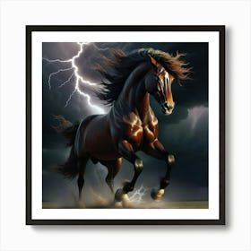 Lightning Horse 23 Art Print