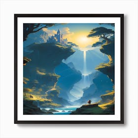 Fantasy Landscape Art Print