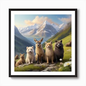 Wolf Pack Art Print