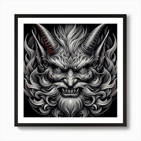 Demon Head 1 Art Print