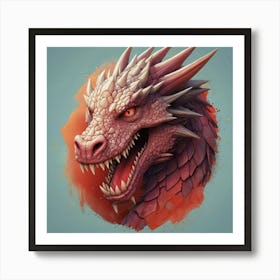 Dragon Head 1 Art Print