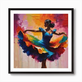 Latin Dancer Art Print