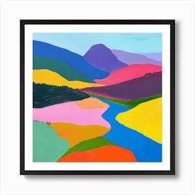 Colourful Abstract Pyrnes National Park France 3 Poster