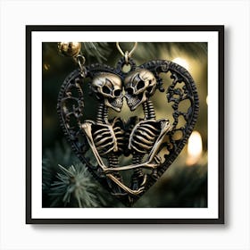 Merry Christmas! Christmas skeleton 34 Art Print