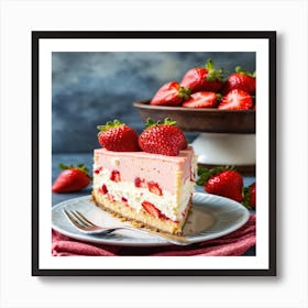 Strawberry Cheesecake (1) Art Print