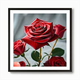 Red Roses Art Print