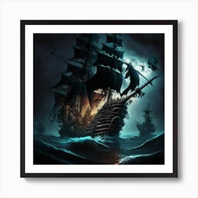 Pirate Ship Art Print