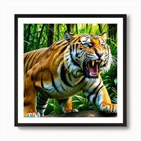 Tiger In The Jungle 5 Art Print