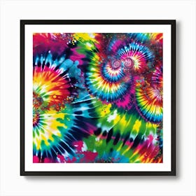 Tie-dye patterns Art Print