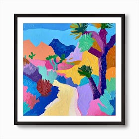Colourful Abstract Joshua Tree National Park Usa 5 Art Print