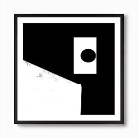 Minimal Black and White Abstract Painting vol. 2 Art Print