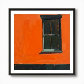 Orange Window Art Print