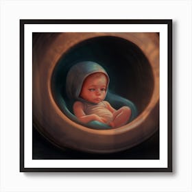 Child in Womb  Art Print