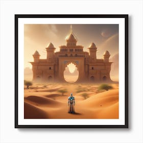 Sand Castle In The Desert 1 Art Print