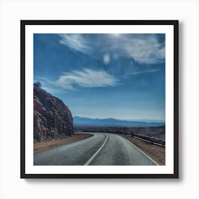 Road In The Desert Art Print