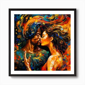 Kiss 5 Art Print