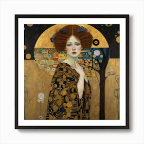 Woman With Red Hair Art Print