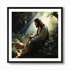 Jesus In The Garden Of Gethsemane Poster