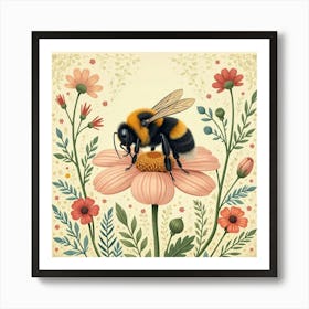 William Morris Bee Vintage Art Print (6) Art Print