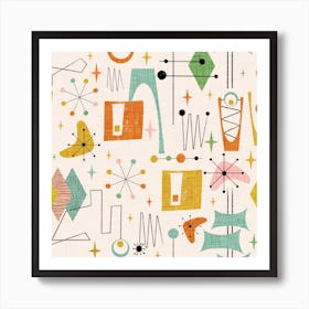 Space Age Time Travel Art Print